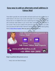How to add an alternate email address in Yahoo Mail.pdf