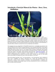 Introdução à Nutrição Mineral das Plantas.doc