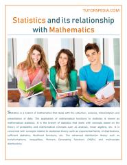Statistics and its relationship with Mathematics.pdf