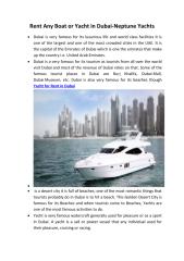Rent Any Boat or Yacht in Dubai-Neptune Yachts .pdf